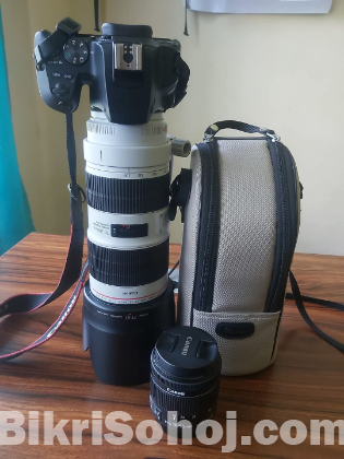 DSLR Canon 200D Mark ll with 70-200mm Lens